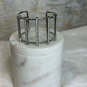 Chic Silver Open Cuff Bracelet